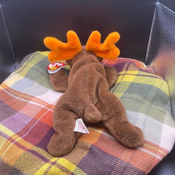 Mint condition rare/retired, part of original 9 BBs, Chocolate the Moose - Picture 5 of 11